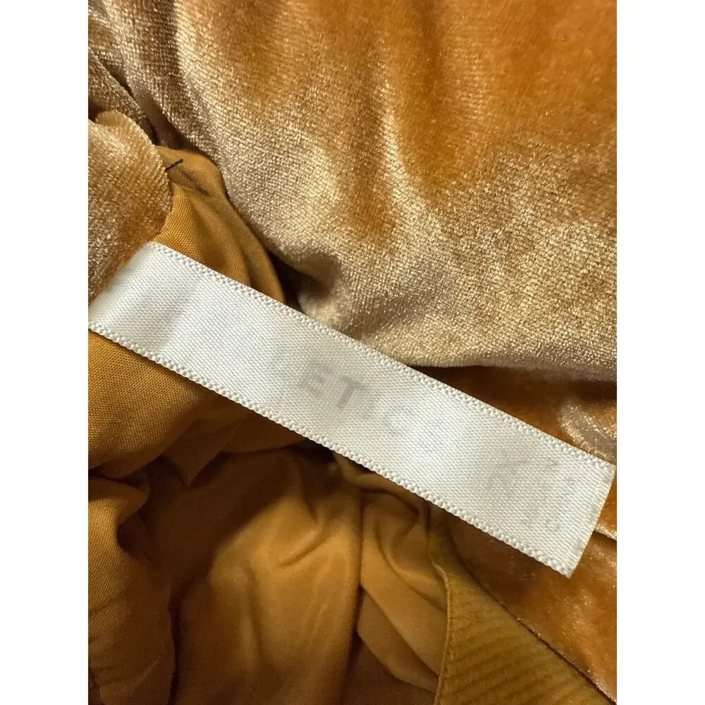 Fabletics Wander Brown Velvet Velour Zip Up High Neck Puffer Coat Jacket Size 2X